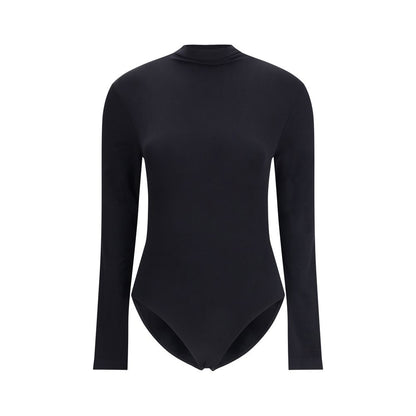 Bodysuit by Wolford for women in polyamide velvet black features a exclusive silhouette, artfully finished with a exclusive turtle neckline and long-sleeve for a exclusive look.