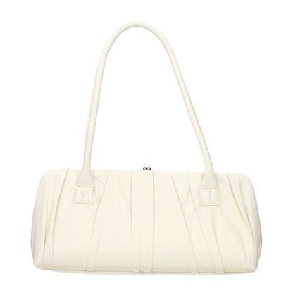 Shoulder Bag by Jil Sander for women in leather white showcases a statuesque silhouette, artfully detailed with a secure , organized , and versatile shoulder-strap for a statuesque look.