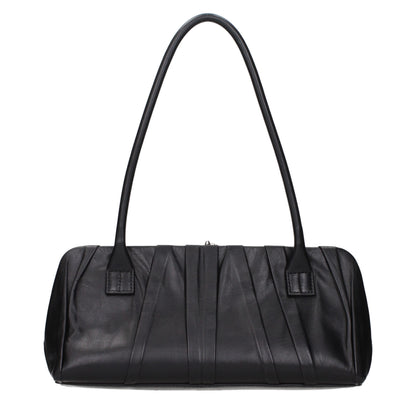 Shoulder Bag by Jil Sander for women in leather black features a stately silhouette, showcasing a secure , ample , and stately shoulder-strap for a stately finish.