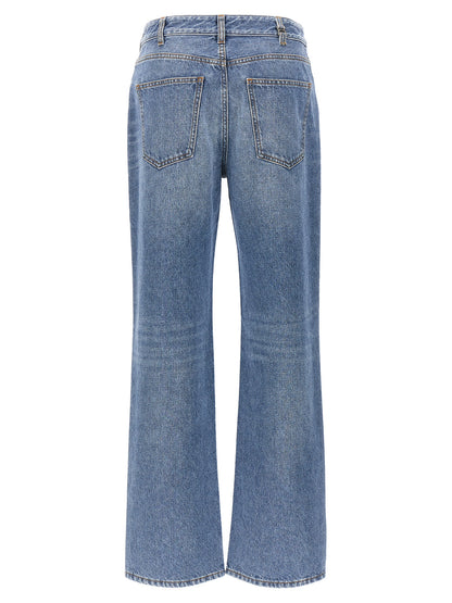 Chloé Blue Cotton High-Waisted Jean