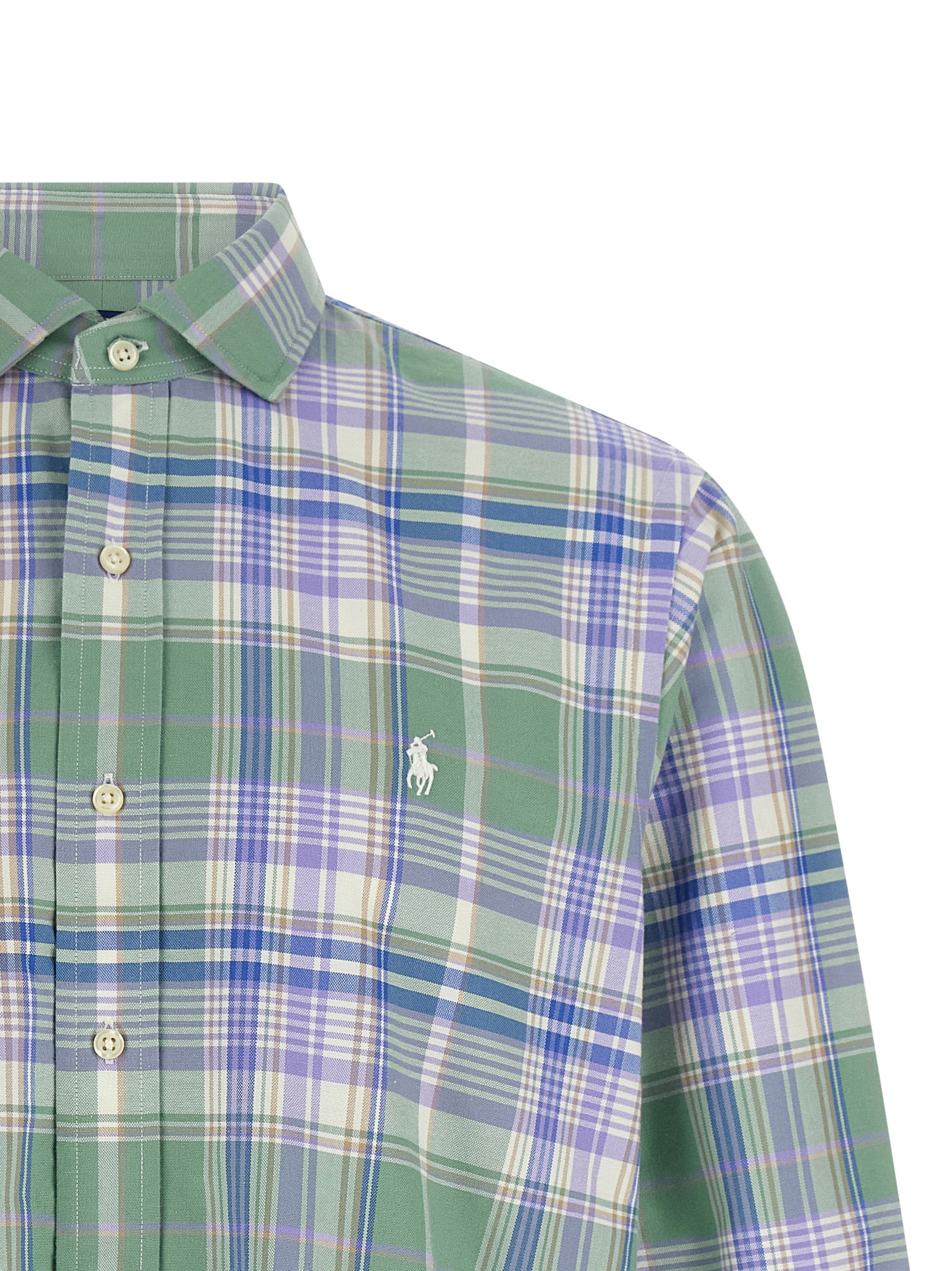 Shirt by Polo Ralph Lauren for men in cotton multicolor & checkered features an polished silhouette, showcasing a sophisticated and detail for a truly polished finish.