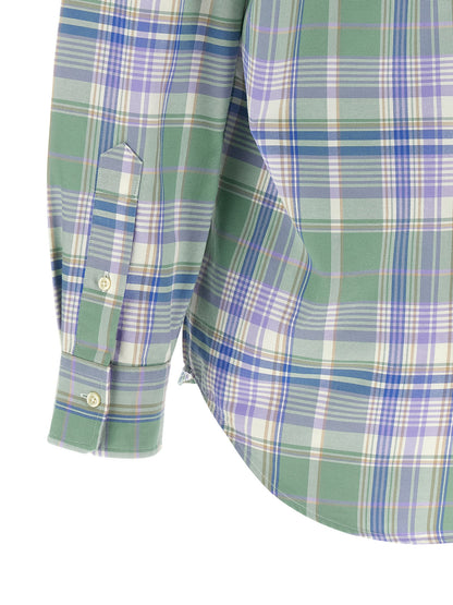 Shirt by Polo Ralph Lauren for men in cotton multicolor & checkered presents a discerning silhouette, showcasing a sophisticated and for a truly discerning finish.