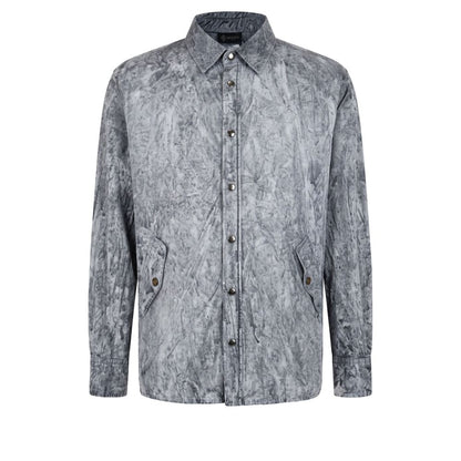 Mr&Mrs Italy Grey Viscose Men Shirt