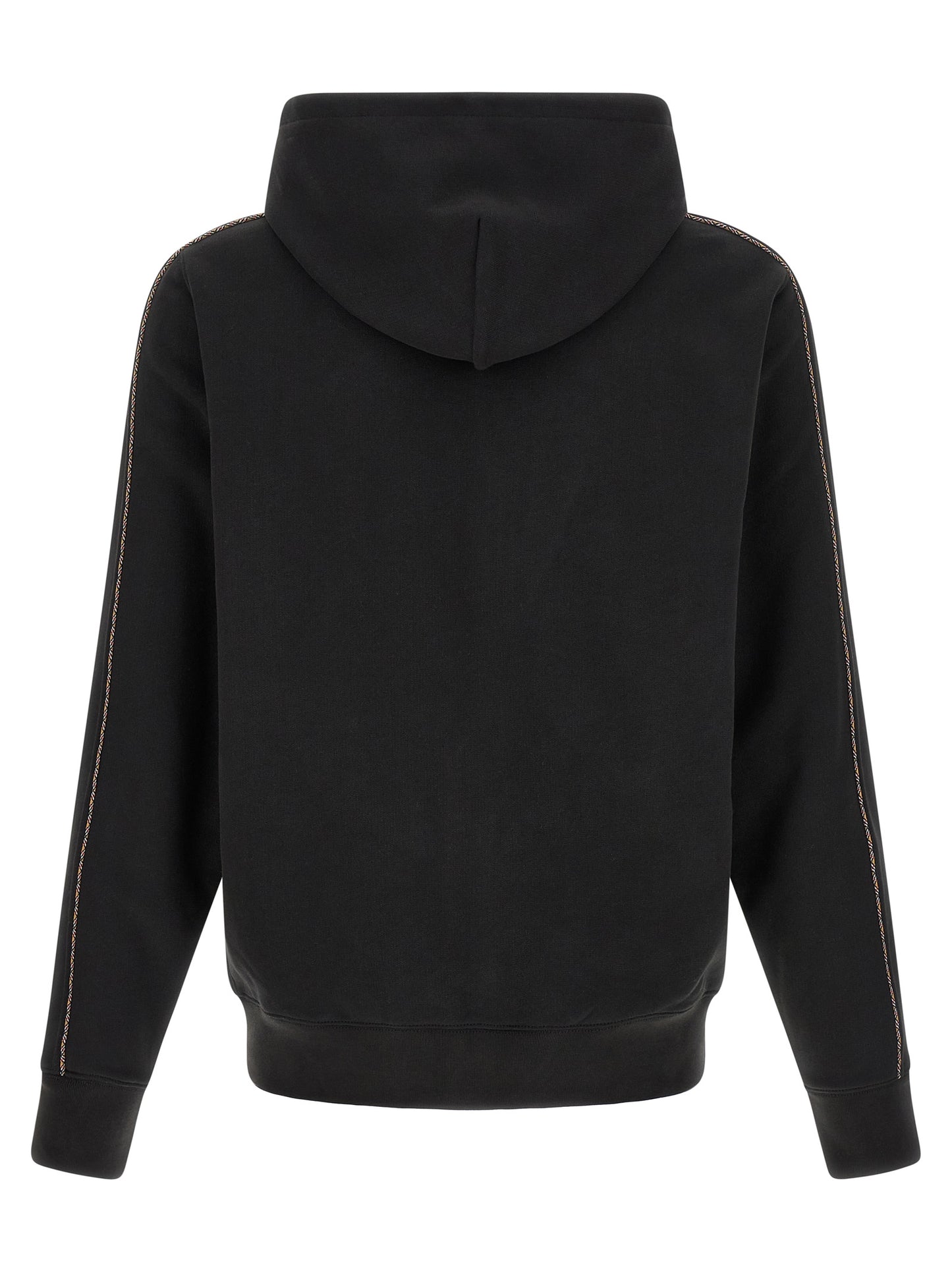 Sweatshirt Hoodie by Burberry for men in cotton black & patterned features a authentic silhouette, showcasing a sophisticated hooded neckline and authentic detail for a refined finish.