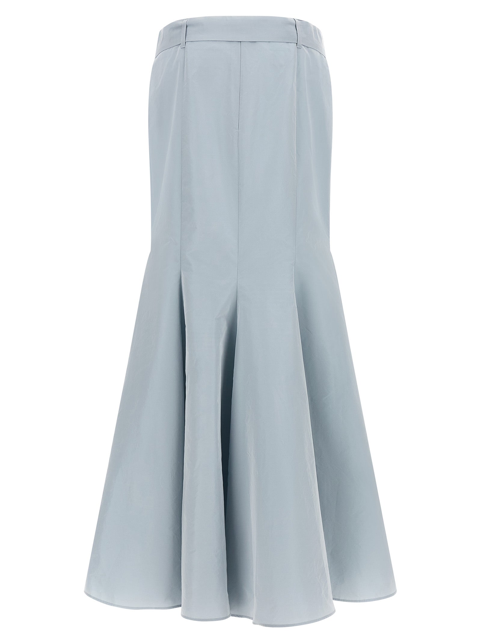 Skirt by PINKO for women in polyester light-blue features an relaxed-yet-refined silhouette that elegantly showcases the Flow Women's Flared Polyester Skirt design and sophisticated mini.