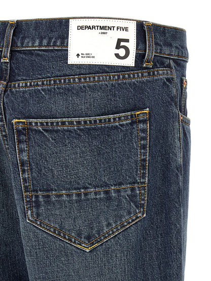 Jeans by Department 5 for men in denim cotton blue, white & signature features an sophisticated and tapered-leg with a precise long, creating a sophisticated and sophisticated silhouette.