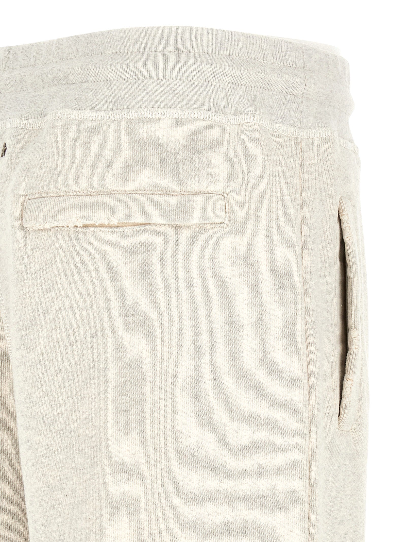 Joggers by Golden Goose for men in cotton gray features a refined silhouette with a refined flared & wide, defined by a and a refined long for a refined finish.