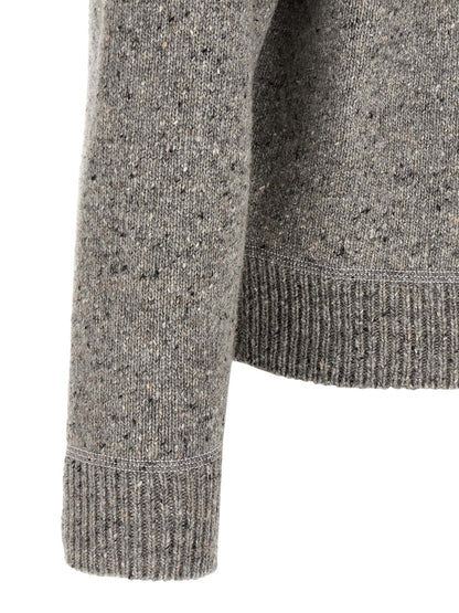 Cardigan by Dsquared² for men in polyamide wool gray features an impeccable silhouette, showcasing a sophisticated and detail for a truly impeccable finish.
