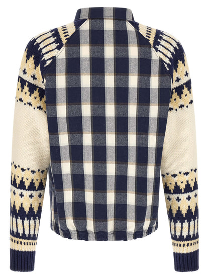 Dsquared² Men's Cotton Flannel Shirt - Multicolor Jacquard