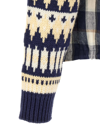 Dsquared² Men's Cotton Flannel Shirt - Multicolor Jacquard