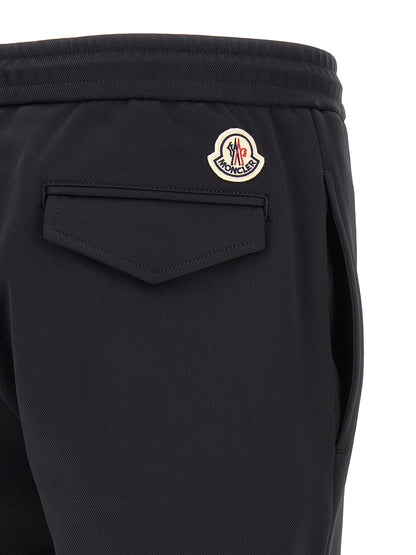 Joggers by Moncler for men in polyamide felt black features an sophisticated and tapered-leg with a precise long, creating a sophisticated and sophisticated silhouette.