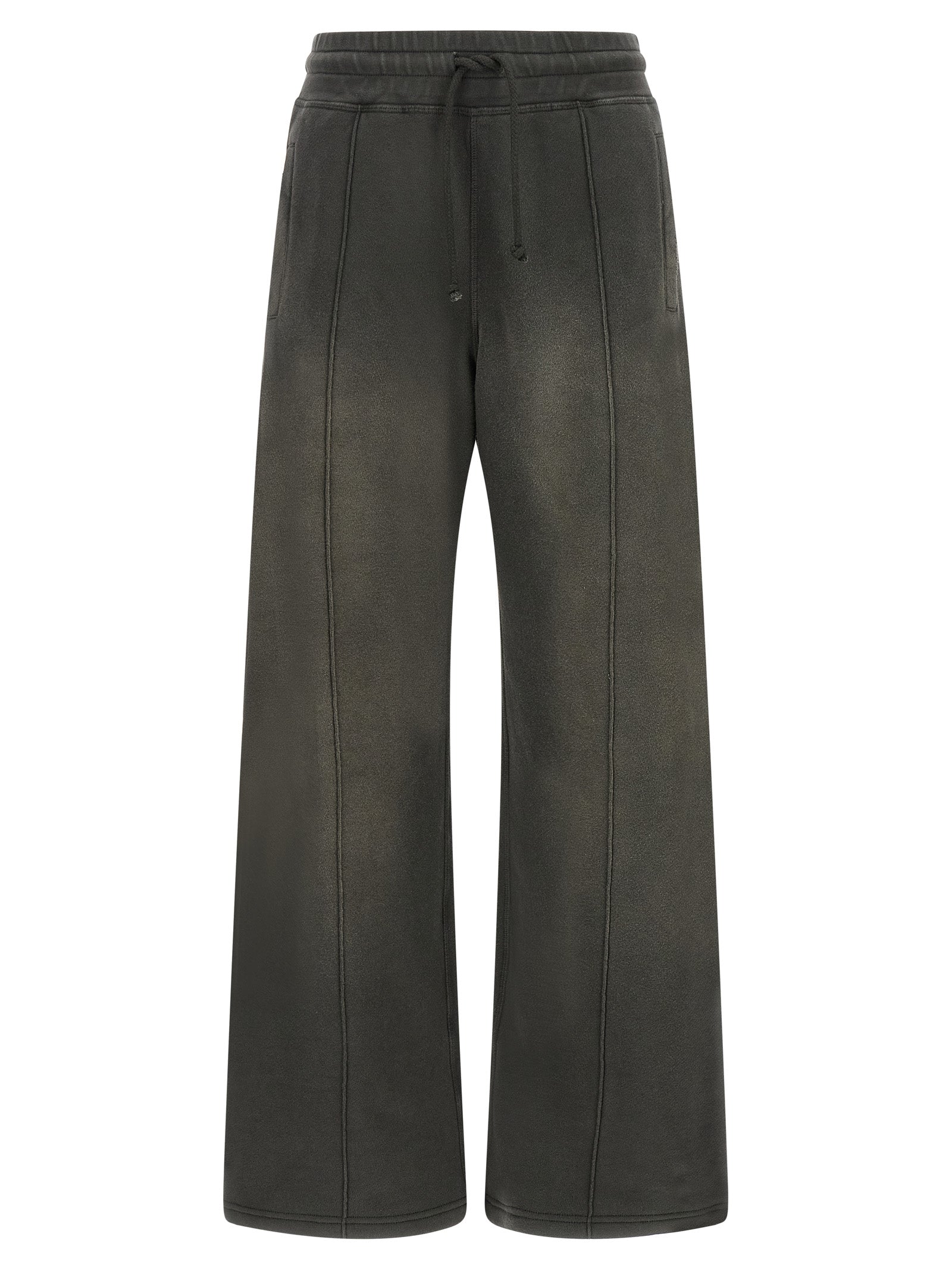 Sweatpants by Golden Goose for women in cotton dark-gray & gray features an sporty wide with a long and , expertly finished with for an sporty performance aesthetic.