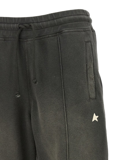Sweatpants by Golden Goose for women in cotton dark-gray & gray features a ergonomic wide and with a ergonomic long, showcasing innovative for a ergonomic look.