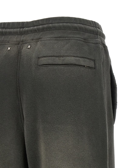 Sweatpants by Golden Goose for women in cotton dark-gray & gray features an versatile silhouette, integrating performance-ready with a versatile wide, long, and .