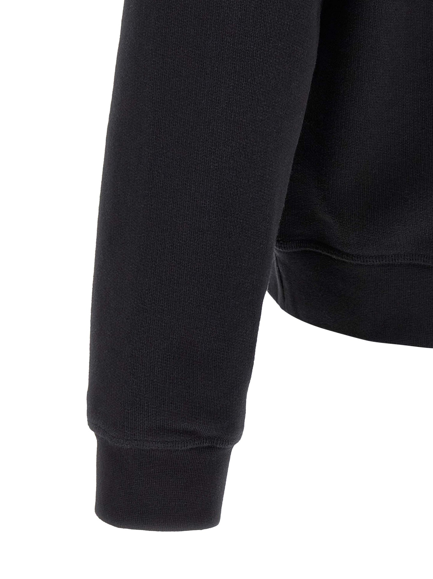 Sweatshirt Hoodie by Dsquared² for men in cotton black & print features an luminous silhouette, showcasing a sophisticated hooded neckline and for a truly luminous look.