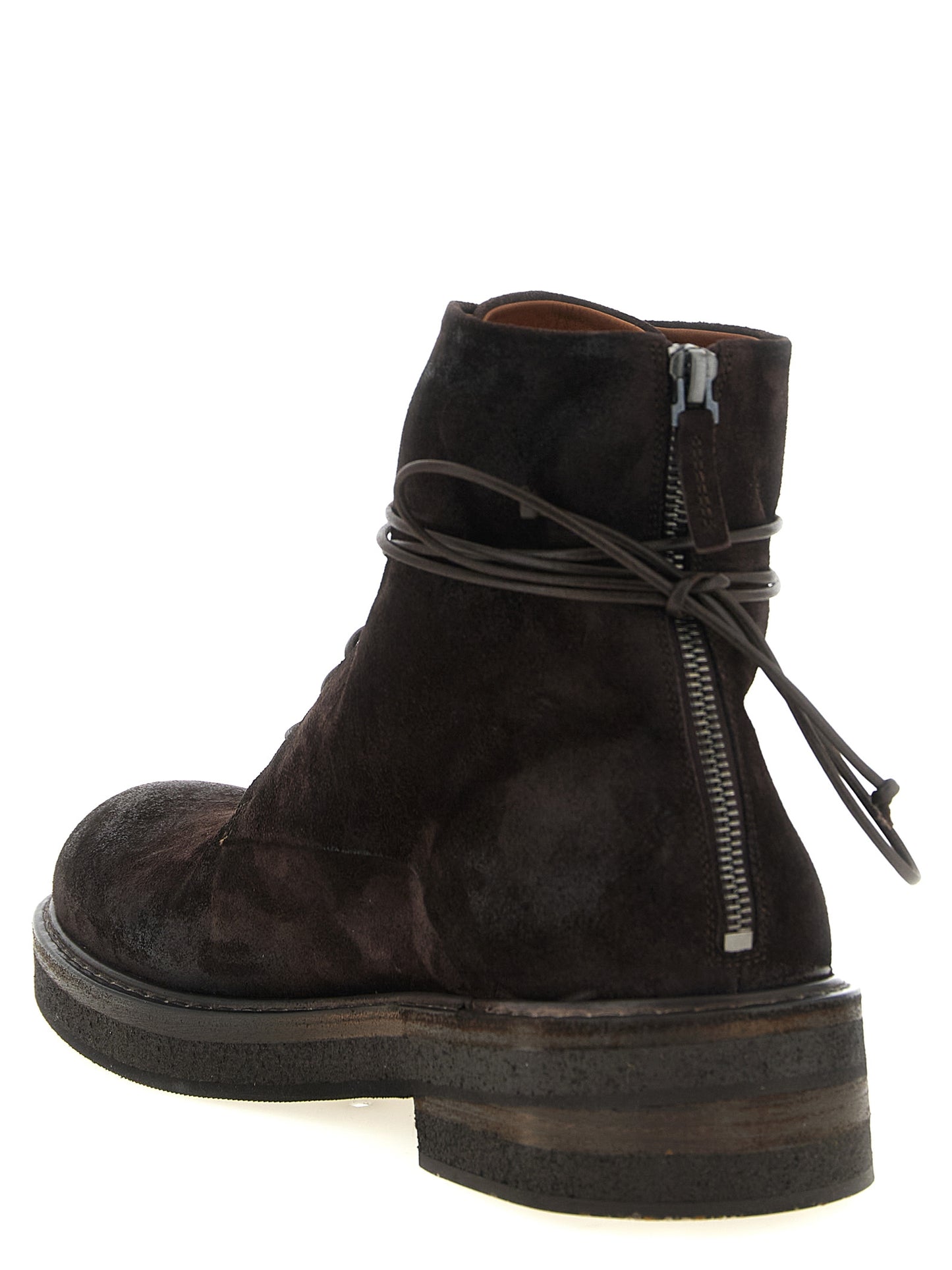 Ankle Chelsea Boots by Marsell for men in calfskin leather brown showcases a ergonomic silhouette from the Men's Calfskin Leather Ankle Chelsea Boots collection, featuring a ergonomic and a ergonomic .