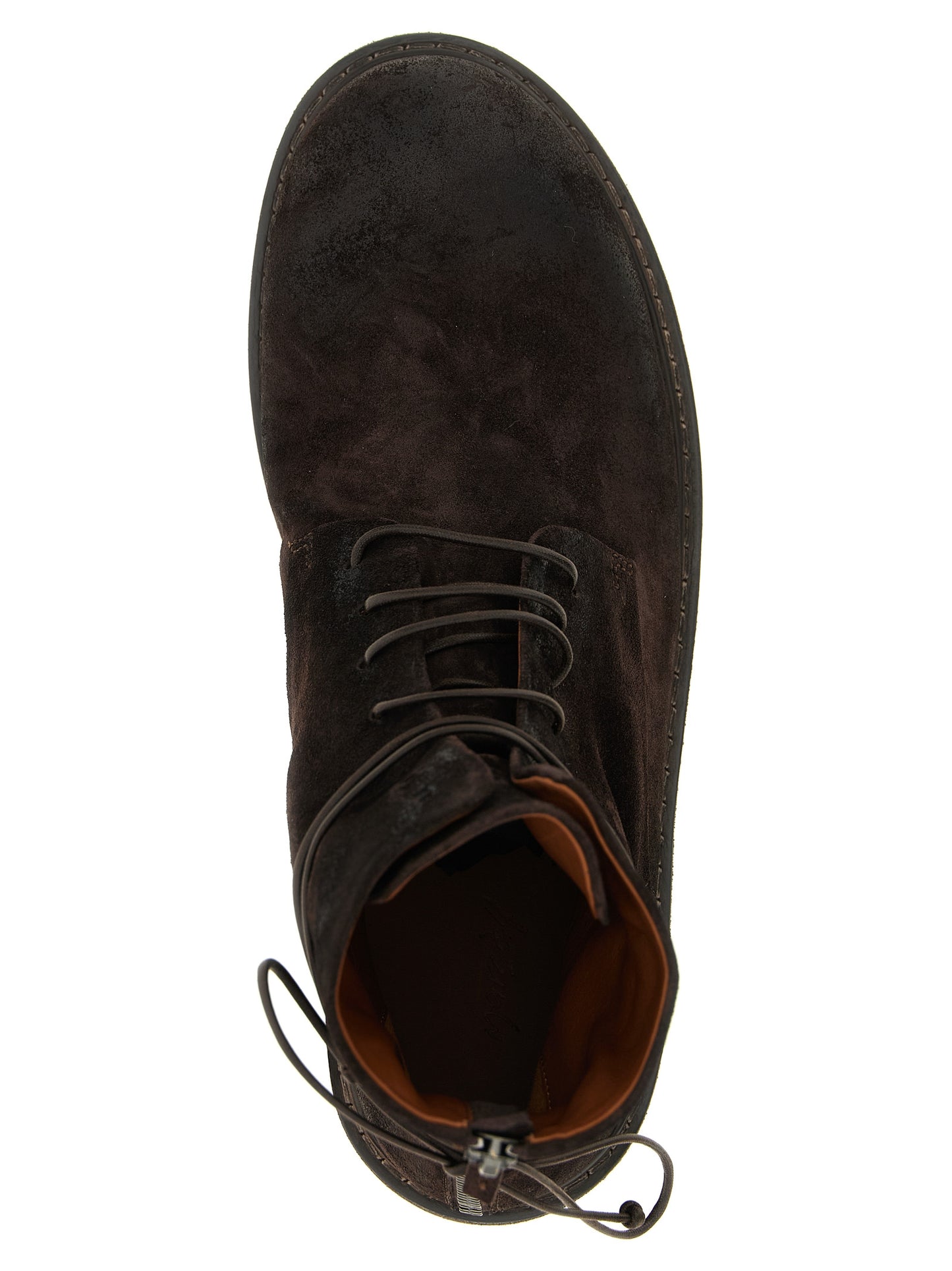 Ankle Chelsea Boots by Marsell for men in calfskin leather brown showcases a impeccable silhouette as Men's Calfskin Leather Ankle Chelsea Boots, artfully defined by a impeccable and a impeccable .