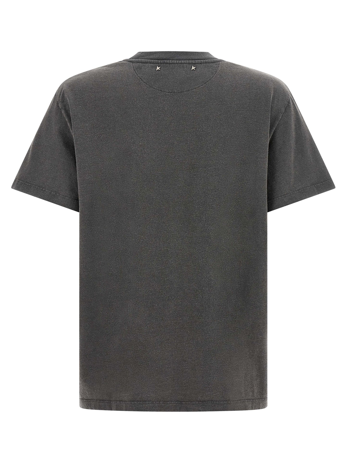 T-Shirt by Golden Goose for women in cotton dark-gray, gray & transparent features an edgy silhouette, meticulously detailed with a sophisticated and for a truly edgy finish.