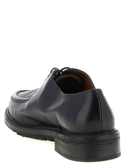 This Derby Shoes by Marsell for men in calfskin leather black features an exquisite silhouette from the Men's Calfskin Leather Derby Shoes collection, defined by a sophisticated and elegant .