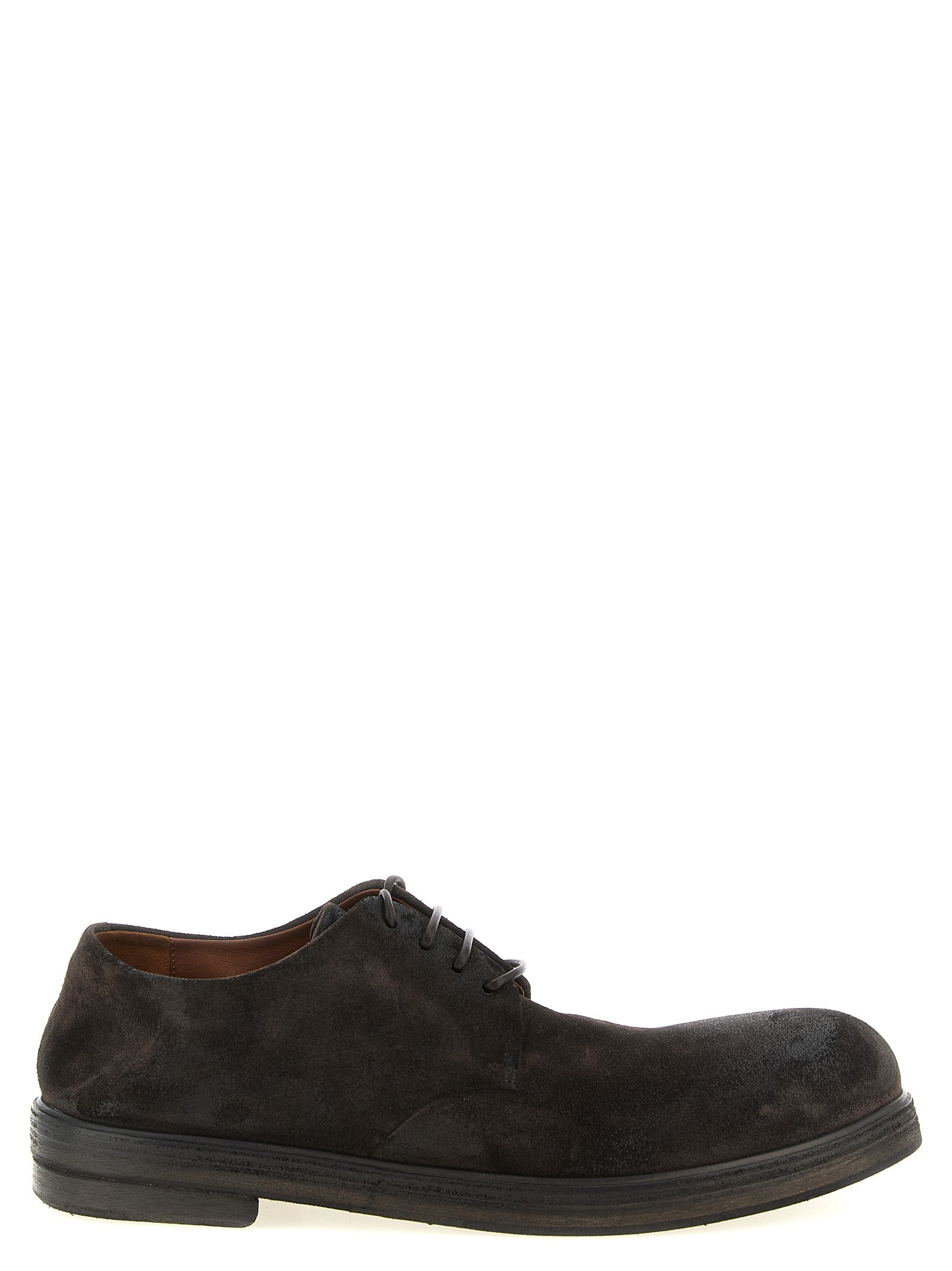 Derby Shoes by Marsell for men in calfskin leather brown & natural showcases a resplendent Blake Men's Calfskin Leather Derby Shoes aesthetic, defined by its resplendent and elegant .