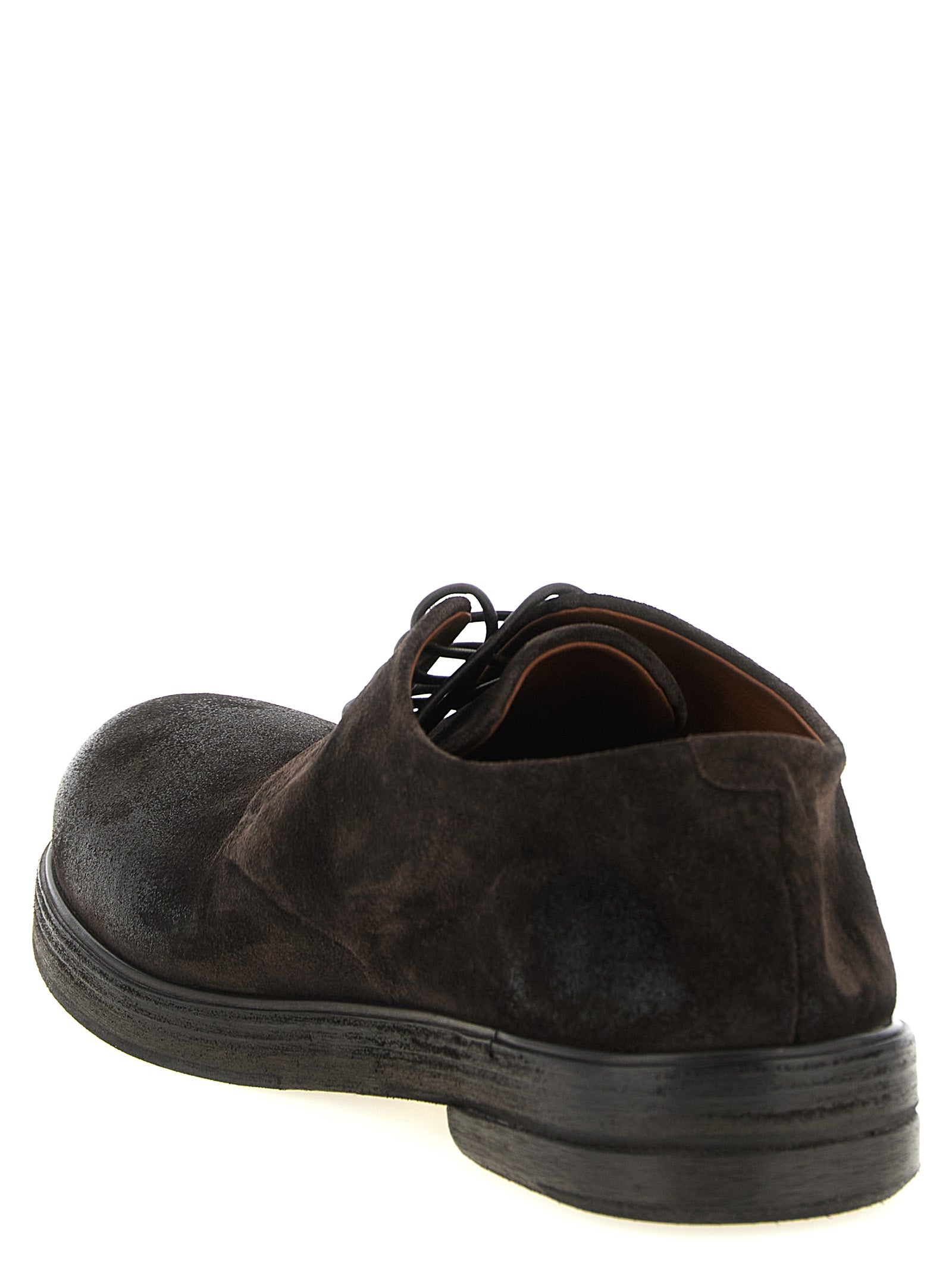 Derby Shoes by Marsell for men in calfskin leather brown & natural features an dynamic silhouette from the Blake Men's Calfskin Leather Derby Shoes collection, defined by a dynamic and for a dynamic look.