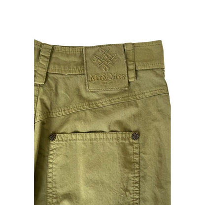 Mr&Mrs Italy Green Cotton Women Shorts