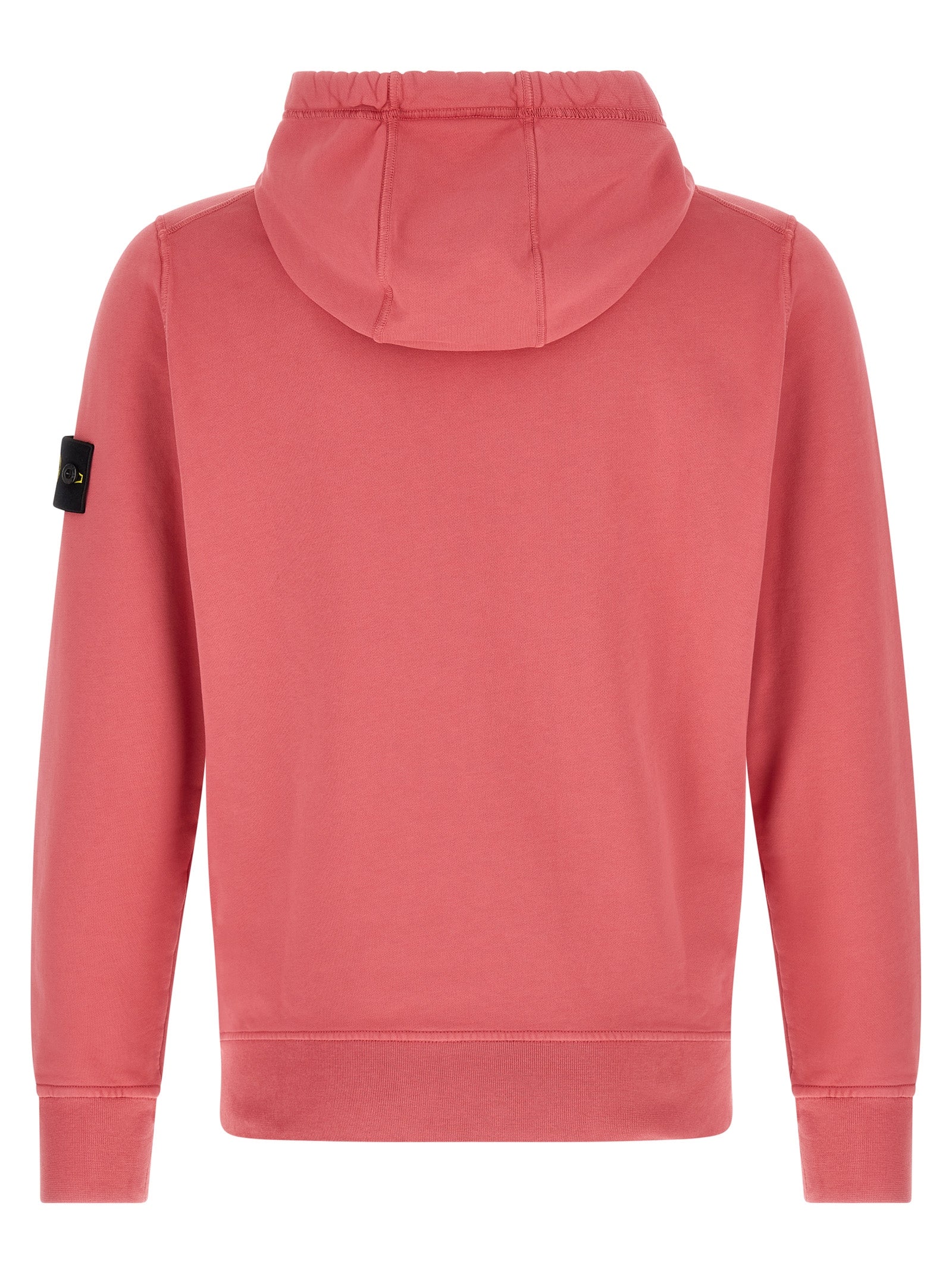 Sweatshirt Hoodie by Stone Island for men in organic cotton multicolor & pink features a edgy silhouette, detailed with a edgy hooded neckline and for a refined finish.