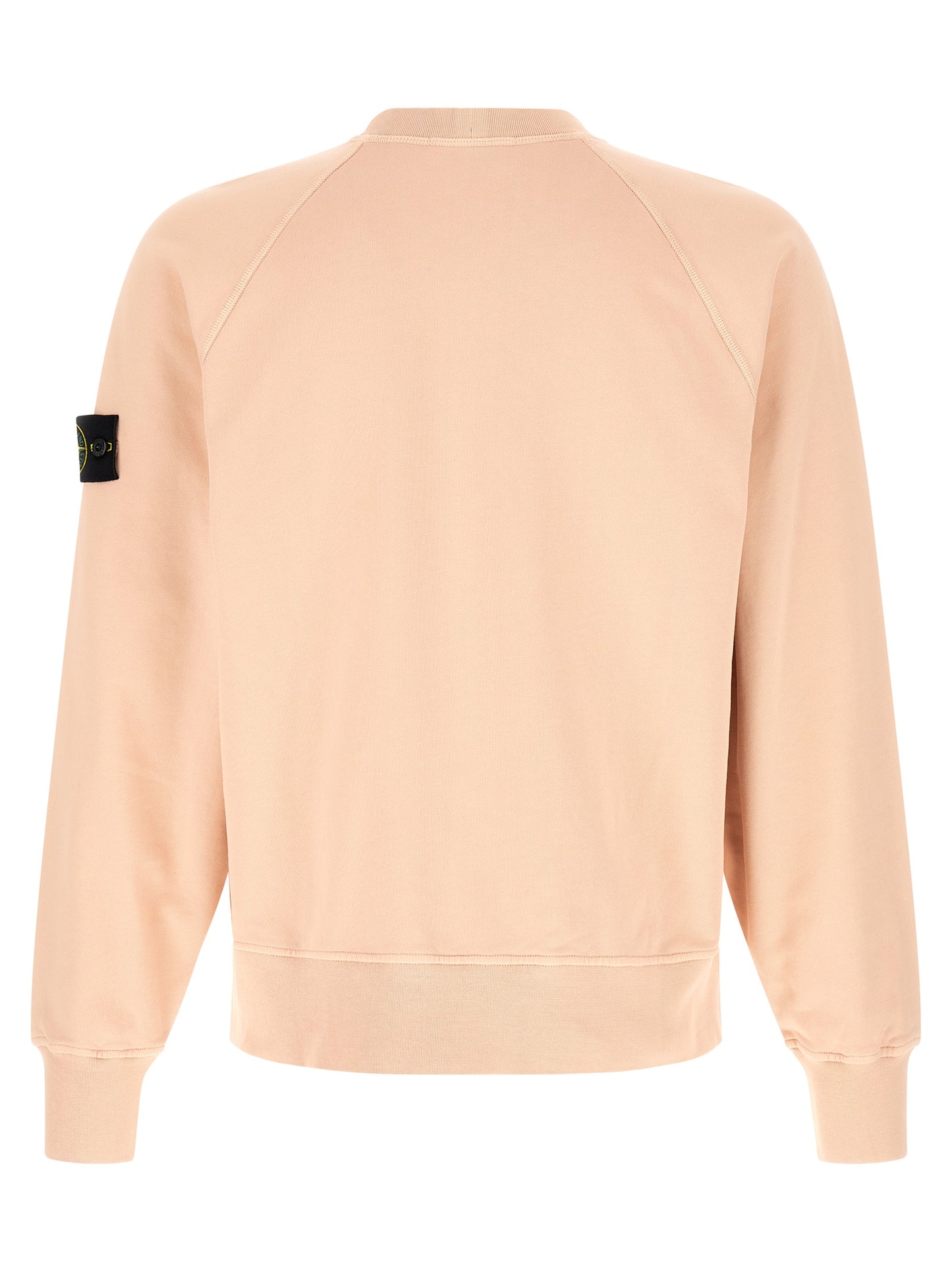 Sweatshirt by Stone Island for men in cotton multicolor, pink & signature showcases a slouchy chic silhouette, artfully detailed with a slouchy chic crew neckline and for a slouchy chic finish.