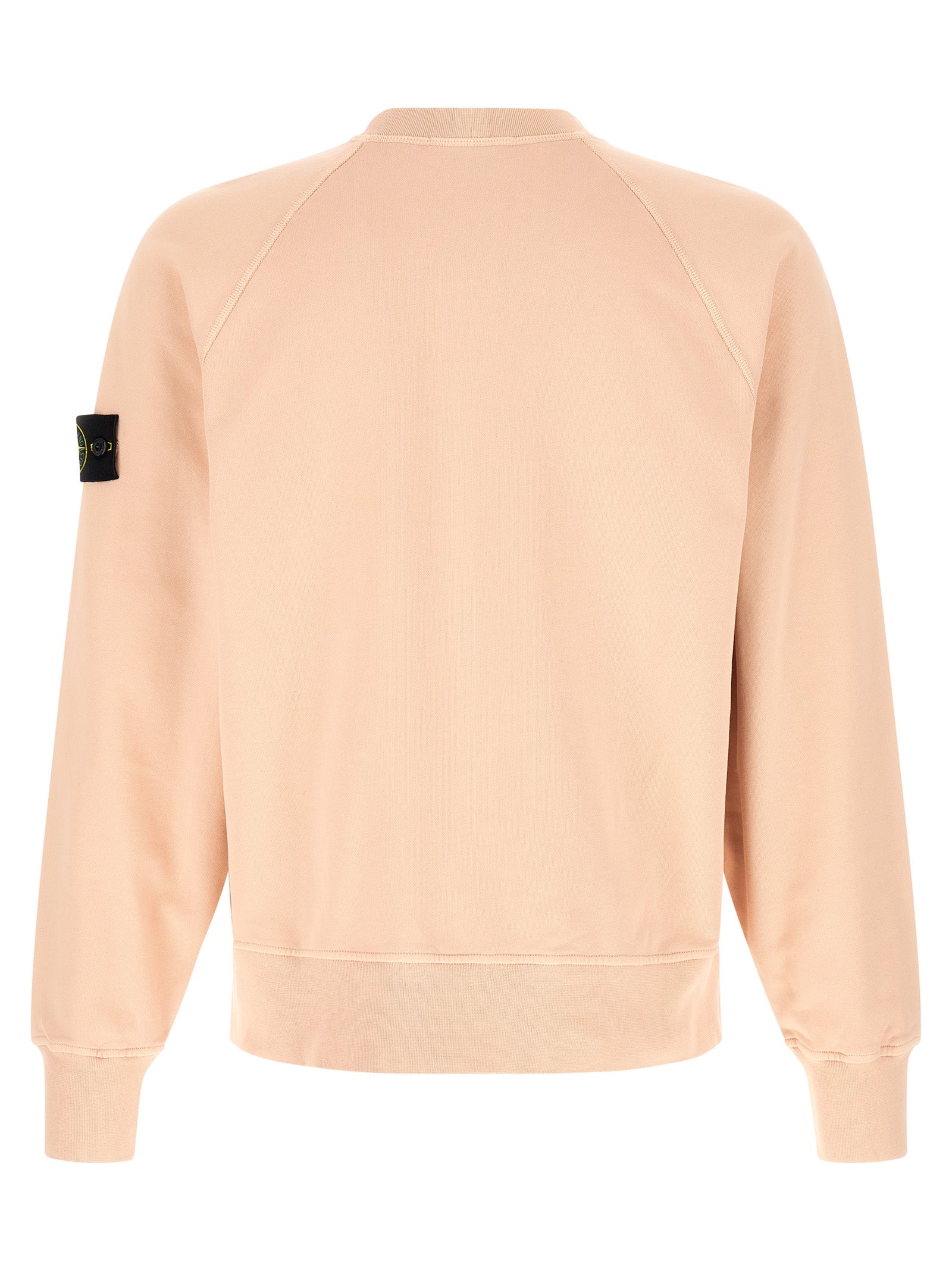 Sweatshirt by Stone Island for men in cotton multicolor, pink & signature showcases a slouchy chic silhouette, artfully detailed with a slouchy chic crew neckline and for a slouchy chic finish.
