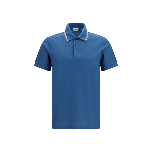 Polo Shirt by Burberry for men in cotton blue, pearl, patterned & signature showcases a enviable silhouette, featuring a refined and short-sleeve for a enviable finish.
