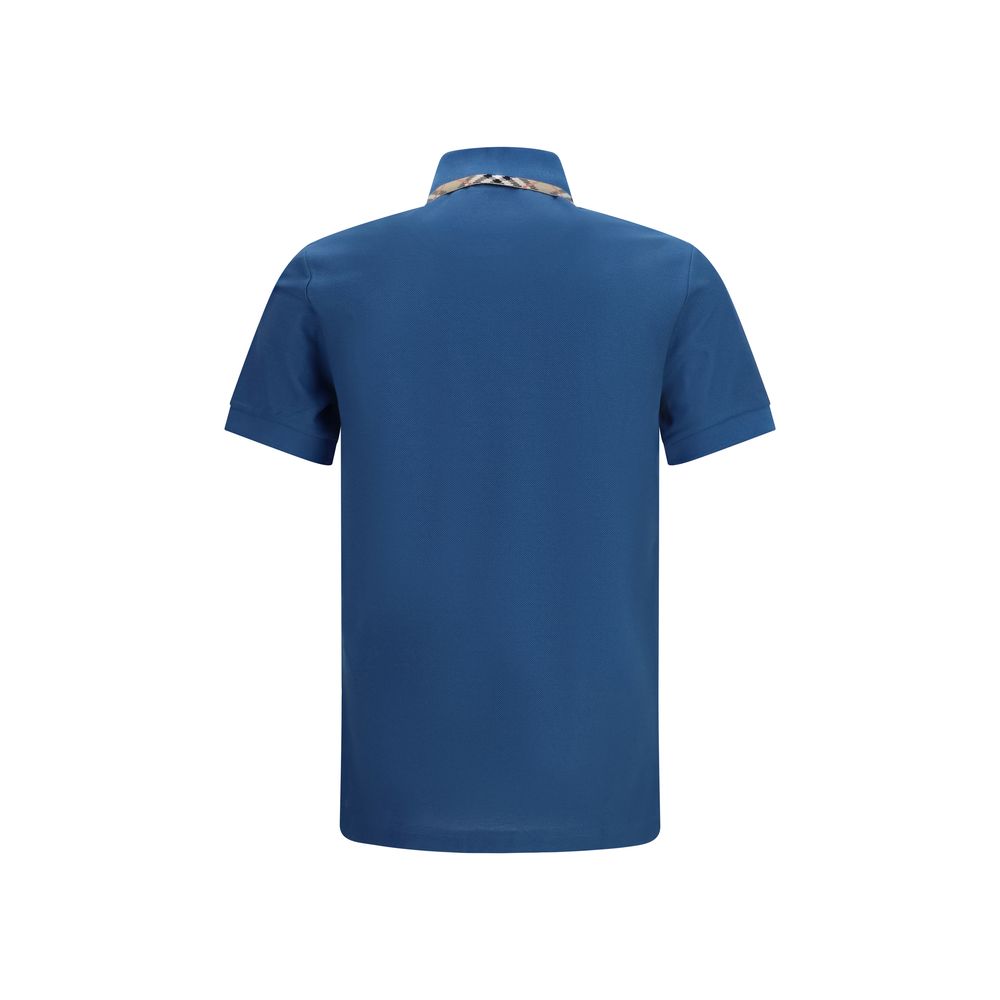 Polo Shirt by Burberry for men in cotton blue, pearl, patterned & signature features a eye catching silhouette, showcasing a refined and for a eye catching finish.