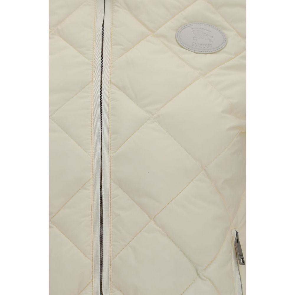 Cardigan by Burberry for women in polyamide cotton beige features an crisp silhouette, showcasing a sophisticated and detail for a truly crisp finish.