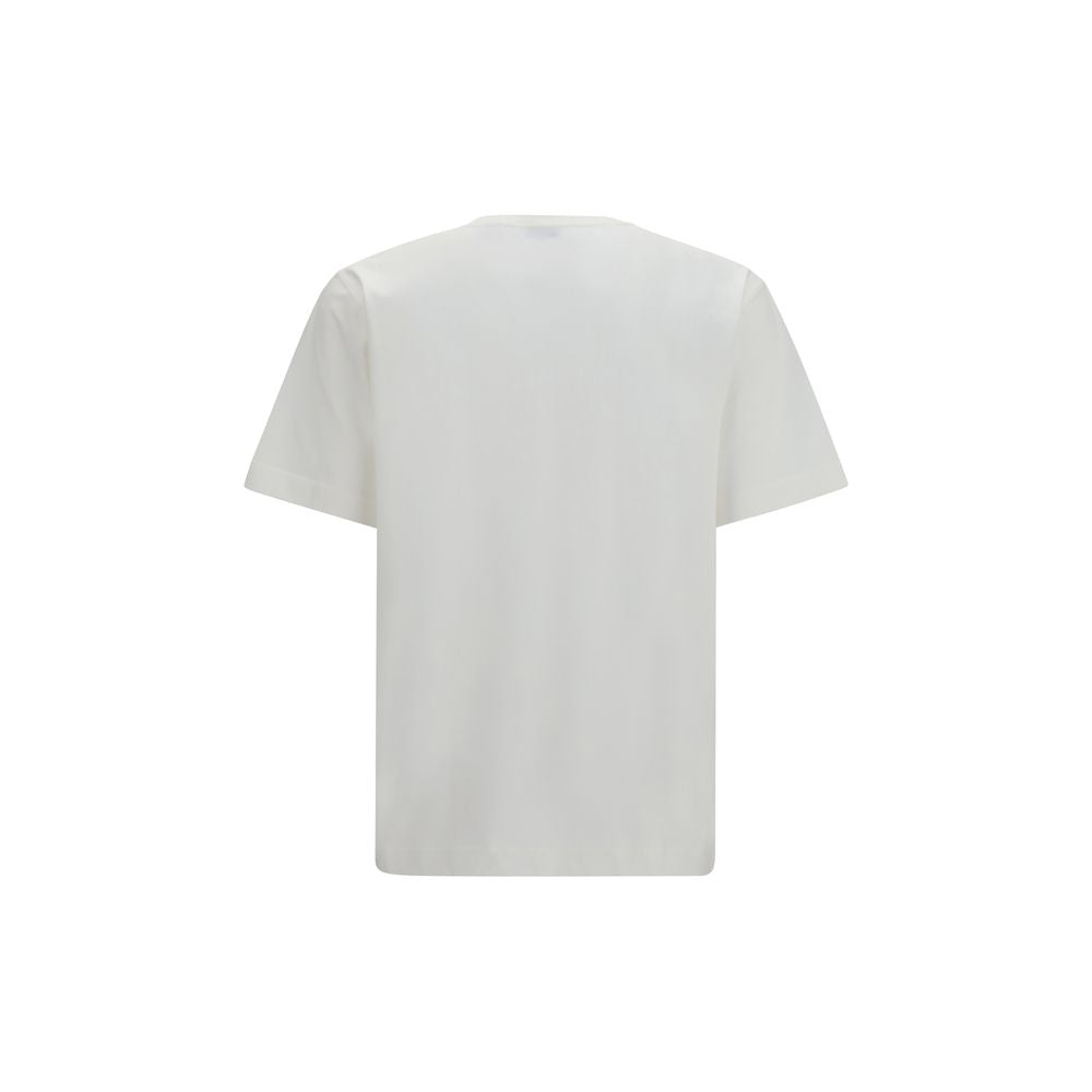 T-Shirt by Burberry for men in cotton white & signature features an edgy silhouette, meticulously detailed with a sophisticated and crew neckline for a truly edgy finish.