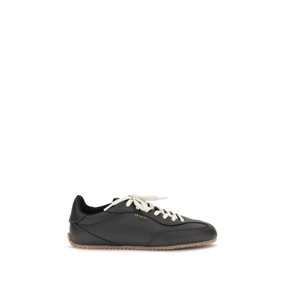 Athletic Sneakers by Axel Arigato for men in bamboo & bos taurus suede calf leather black features an exquisite silhouette, showcasing the premium low-top style of the Pony Men's Low Top Bamboo & Bos Taurus Suede Calf Leather Athletic Sneakers with an exquisite finish.