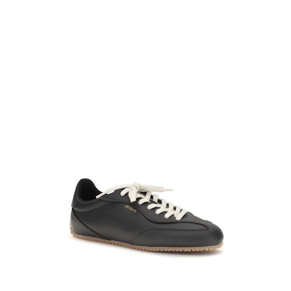 Athletic Sneakers by Axel Arigato for men in bamboo & bos taurus suede calf leather black features an effortless chic silhouette, showcasing the signature low-top style of the Pony Men's Low Top Bamboo & Bos Taurus Suede Calf Leather Athletic Sneakers collection with a truly effortless chic finish.