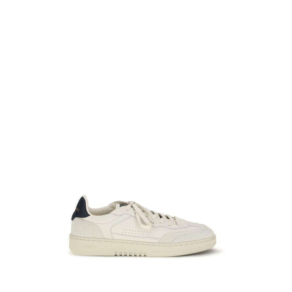 Athletic Sneakers by Axel Arigato for men in polyester & bos taurus suede calf leather white showcases a architectural silhouette, artfully capturing the essence of the Men's Skater Polyester & Bos Taurus Suede Calf Leather Athletic Sneakers with its signature architectural skater style construction.