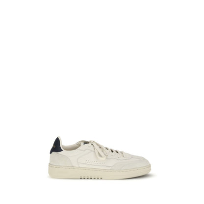 Athletic Sneakers by Axel Arigato for men in polyester & bos taurus suede calf leather white showcases a architectural silhouette, artfully capturing the essence of the Men's Skater Polyester & Bos Taurus Suede Calf Leather Athletic Sneakers with its signature architectural skater style construction.