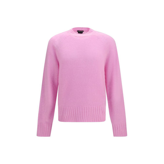 Sweater by Tom Ford for men in cashmere & capra leather multicolor showcases a sumptuous silhouette, artfully finished with a sumptuous crew neckline and for a sophisticated, sumptuous look.