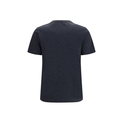 T-Shirt by Brunello Cucinelli for women in cotton gray & patterned features an on trend silhouette, perfectly showcasing a on trend and crew neckline for an elevated aesthetic.
