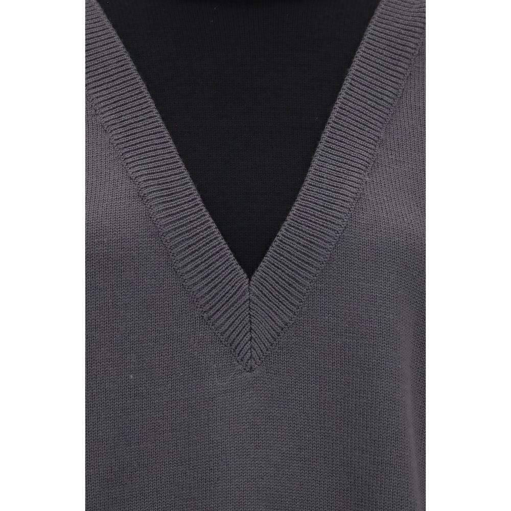 Sweatshirt by MM6 for women in merino wool black features an magnificent silhouette, showcasing a sophisticated and detail for a truly magnificent finish.