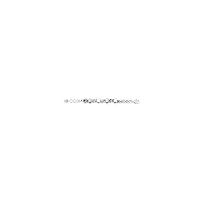 Bracelet by Alexander McQueen for men in cotton silver showcases a cosmopolitan silhouette, artfully capturing the essence of the cosmopolitan Skull Men's Chain Silver Bracelet with a cosmopolitan chain bracelet design.