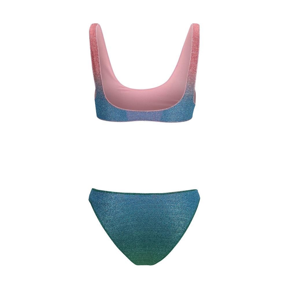 Bikini by Oséree for women in polyamide and blue & signature presents a sultry silhouette, artfully capturing the sophisticated aesthetic of Women's Polyamide Bikini with a sultry finish.