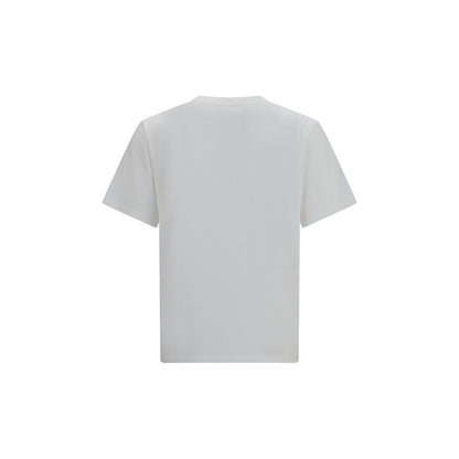 T-Shirt by MM6 for women in cotton white & print showcases a chic silhouette, artfully detailed with a chic crew neckline and for a chic finish.
