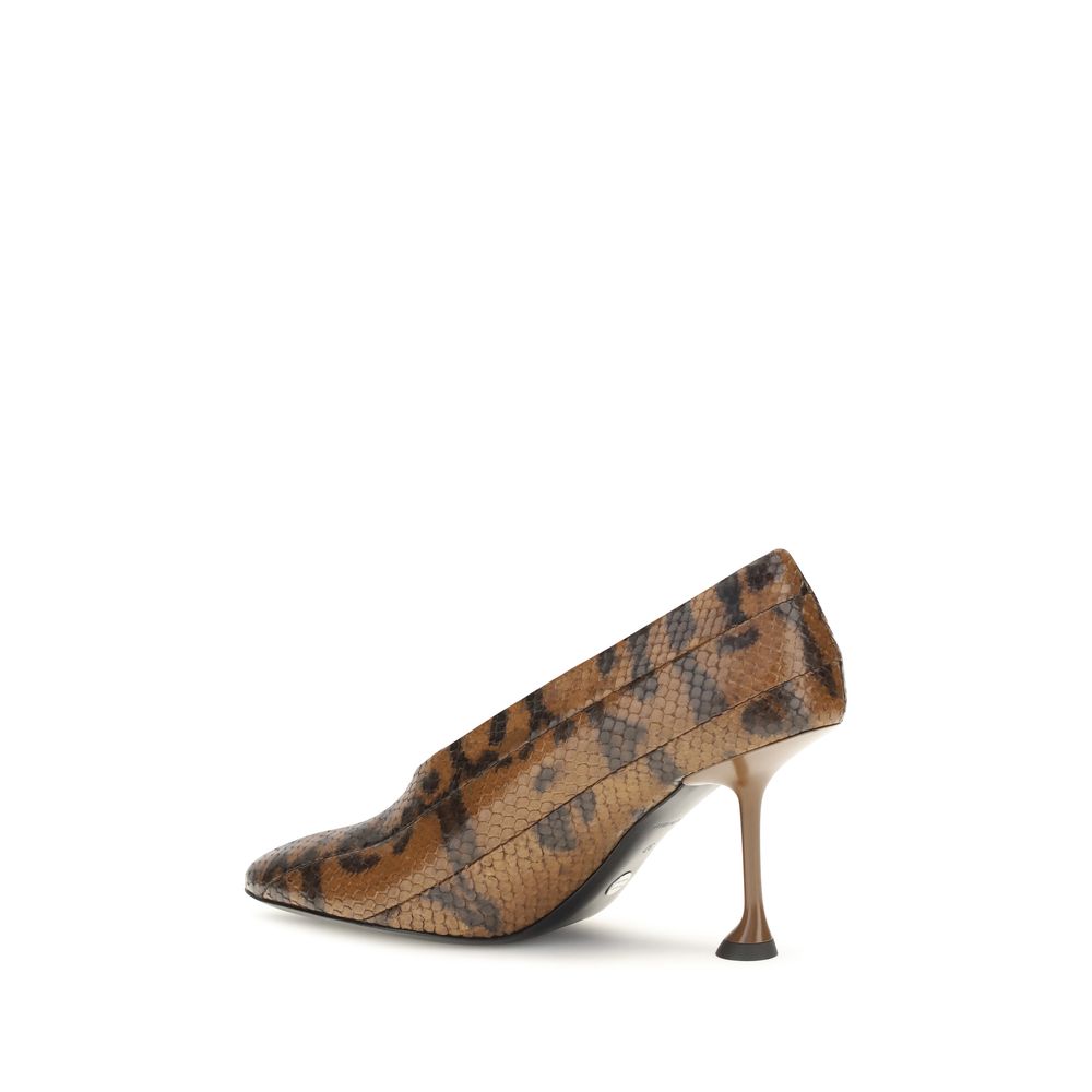 High-Heel Stiletto Pumps Heels by Proenza Schouler for women in bos taurus leather brown & print features an captivating silhouette, showcasing the elegant Women's Bos Taurus Leather High-Heel Stiletto Pumps Heels design with a stiletto high-heel and a sophisticated .