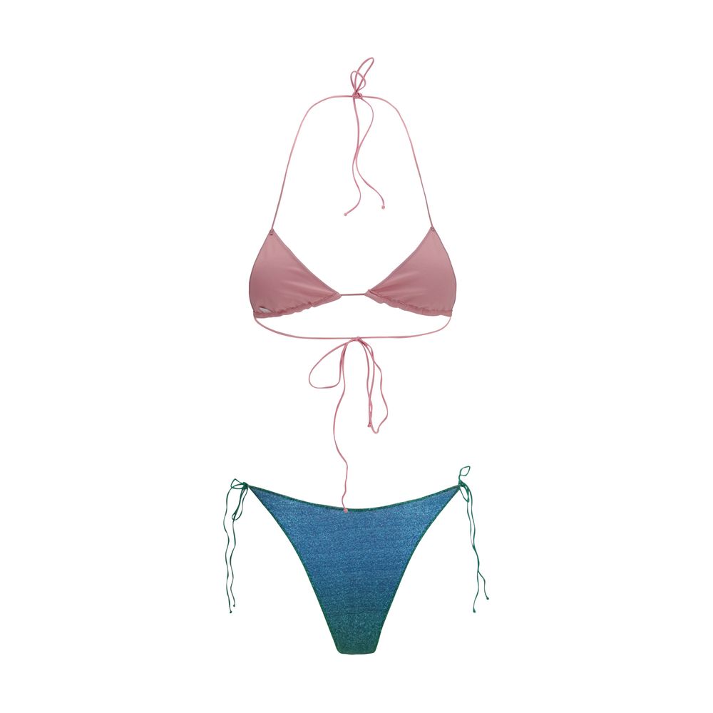 Bikini by Oséree for women in stretch polyamide and multicolor presents a sultry silhouette, artfully capturing the sophisticated aesthetic of Women's Stretch Polyamide Bikini with a sultry finish.