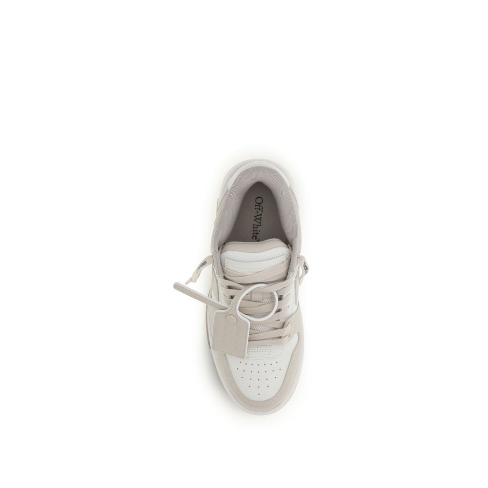 Sneakers by Off-White for women in bos taurus calf leather beige, white & signature features an versatile design from the Women's Low Top Bos Taurus Calf Leather Sneakers collection, highlighting a versatile low-top style for a premium, high-fashion look.