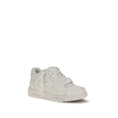 Sneakers by Off-White for women in bos taurus calf leather white & signature presents a on trend silhouette from the Women's Low Top Bos Taurus Calf Leather Sneakers collection, showcasing a on trend low-top style for an elevated aesthetic.