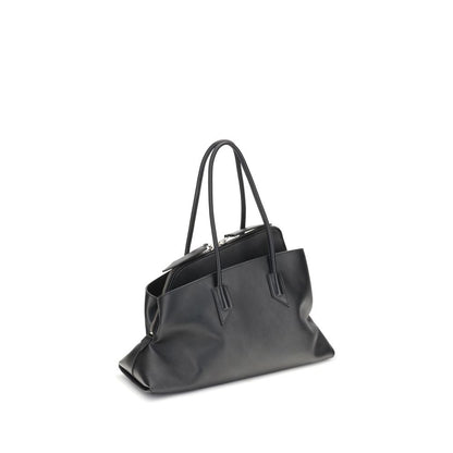 Shoulder Bag by The Attico for women in bos taurus calf leather black & monogram features a distinguished silhouette, showcasing a secure snap & zipper and distinguished with versatile shoulder-strap & handle for a distinguished finish.