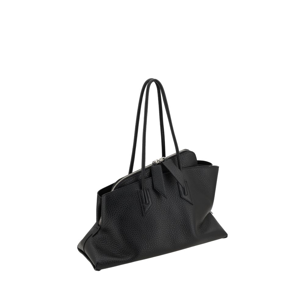 Shoulder Bag by The Attico for women in bos taurus calf leather black features a effortless chic silhouette with a secure zipper, ample , and versatile shoulder-strap & handle for a effortless chic finish.