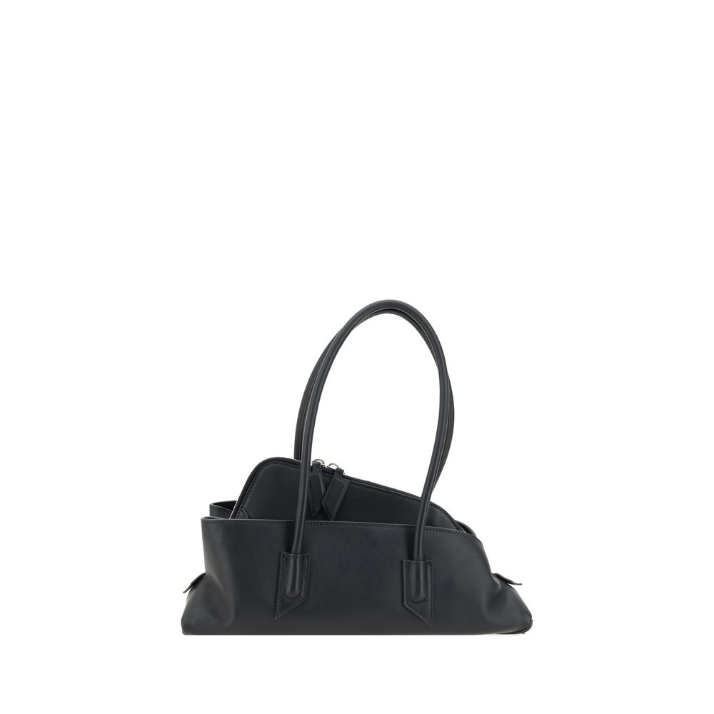 Small Shoulder Bag by The Attico for women in bos taurus calf leather black & monogram features a distinguished silhouette, showcasing a secure and distinguished with versatile shoulder-strap & handle for a distinguished finish.